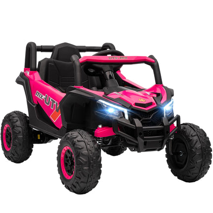 Pink 12V Kids Electric Car with Remote & LED Lights