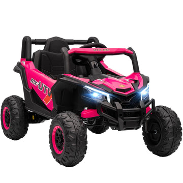 Pink 12V Kids Electric Car with Remote & LED Lights