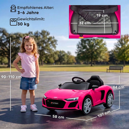 Pink 12V Kids Electric Car with Remote & Suspension