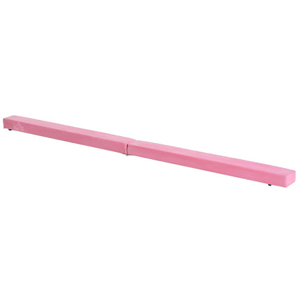 Pink 210 cm Foldable gymnastics Balance beam, indoor/outdoor use