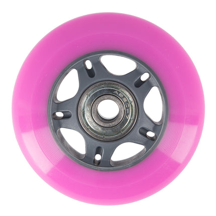 Pink 72x24 82A Wheels (4 pcs) + ABEC-7 Bearings (8 pcs) Set