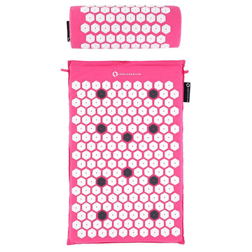 Pink Acupressure Mat Set – Includes Mat and Pillow