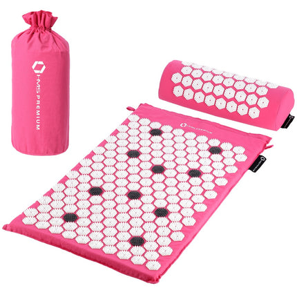 Pink Acupressure Mat Set – Includes Mat and Pillow