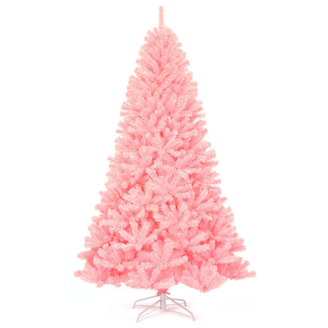 Pink Artificial Christmas Tree, 225 cm, PVC Material