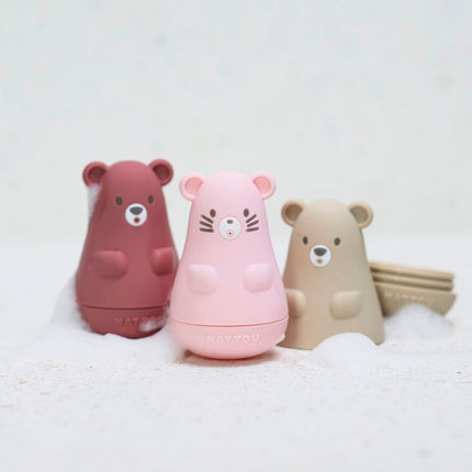 Pink Bath Toy Set, 6 Pieces for Fun Water Play