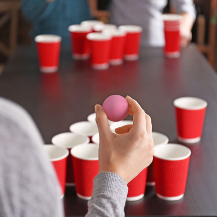 Pink Beer Pong balls in a set of 100