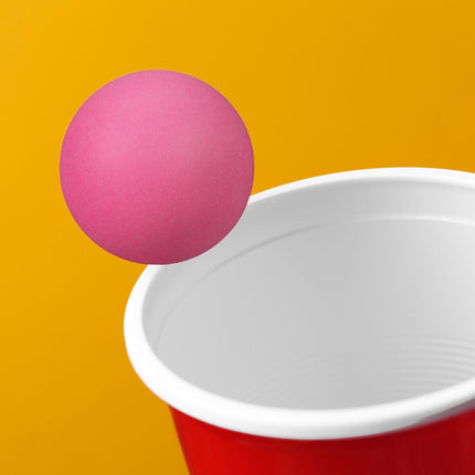 Pink Beer Pong balls in a set of 100