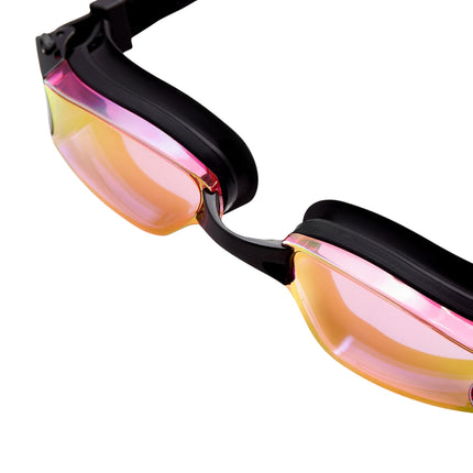 Pink Racing Swimming Goggles – Anti-Fog, UV Protection