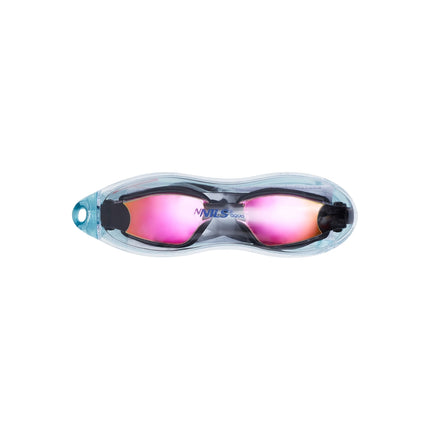 Pink Racing Swimming Goggles – Anti-Fog, UV Protection