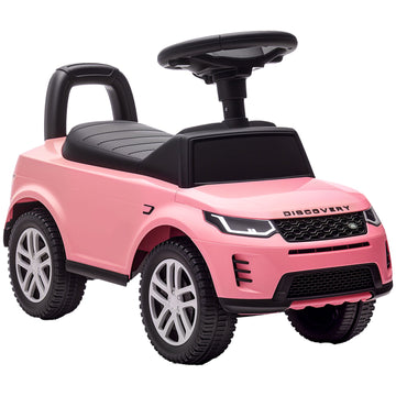 Pink Ride-On Car with Horn & Storage for Toddlers 18-36M