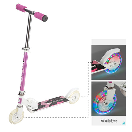 Pink Scooter for Kids – Adjustable Height, Lightweight