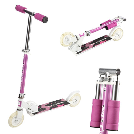 Pink Scooter for Kids – Adjustable Height, Lightweight