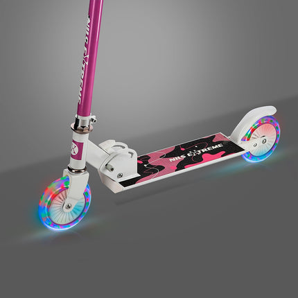 Pink Scooter for Kids – Adjustable Height, Lightweight