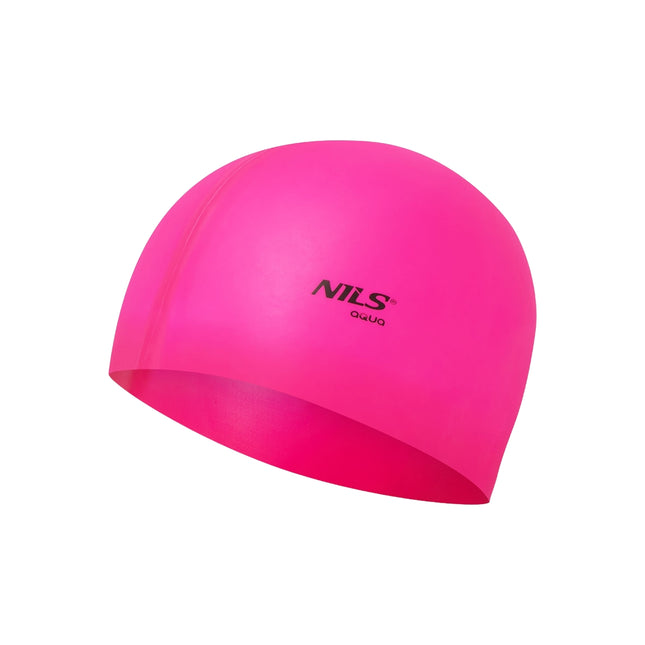Roze siliconen badmuts - effen kleur