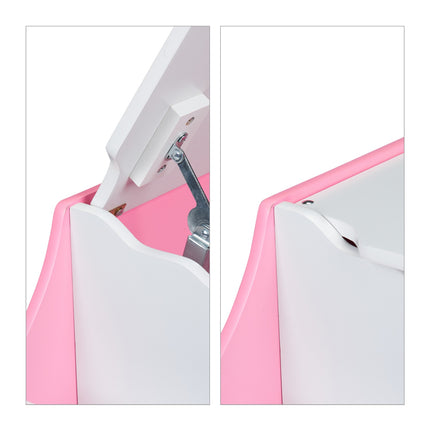 Pink Toy Chest with Two Swans