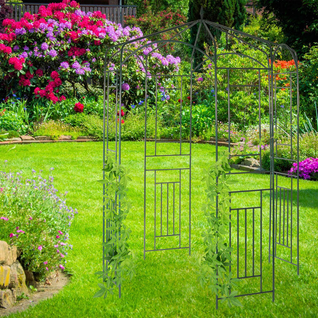 Elegant green finish pavilion, Metal