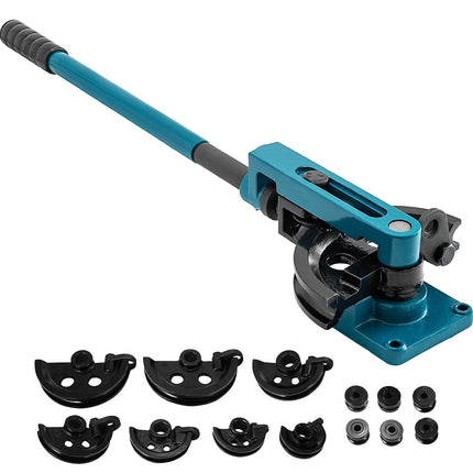 Pijpenbuigerset, 3/8–1 inch, 7 matrijzen, koolstofstaal