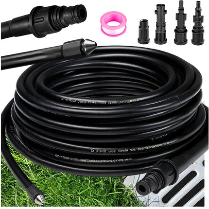 Pipe Cleaning Hose with Adapter, 15m Length