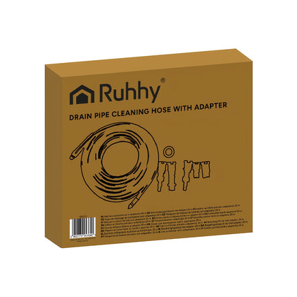 Pipe Cleaning Hose with Adapter, 20m Length