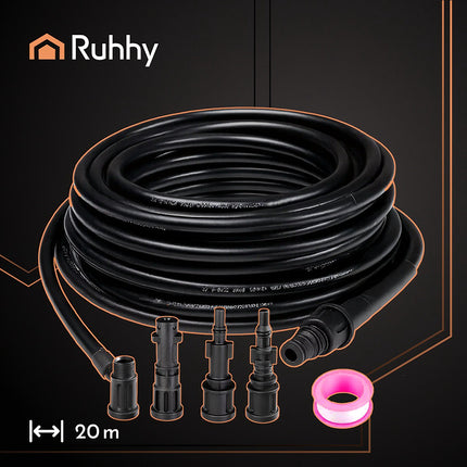 Pipe Cleaning Hose with Adapter, 20m Length