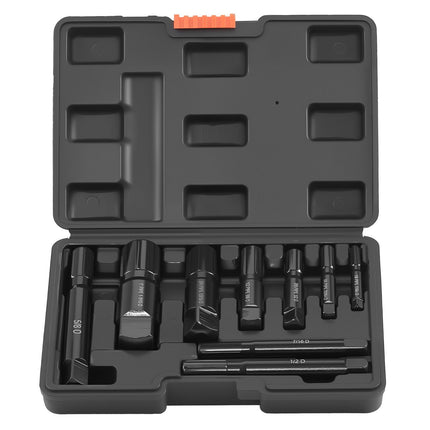 Pipe Extractor Set, 9-Piece Cr-Mo Steel, 1/8–1 In