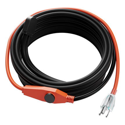Pipe Heating Cable 25 m, 23 W/m, Built-In Thermostat, IP68