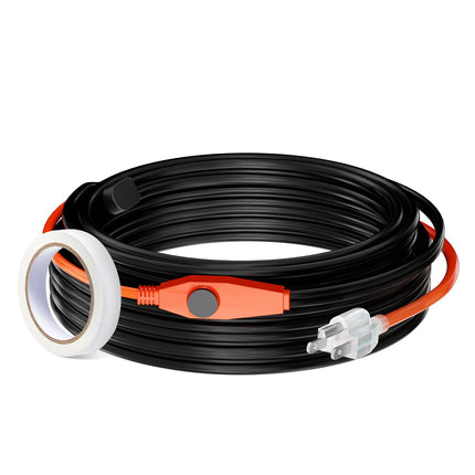 Pipe Heating Cable 25 m, 23 W/m, Built-In Thermostat, IP68