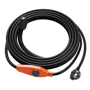 Pipe Heating Cable, 2 m, 23 W/m, Built-In Thermostat, IP68