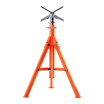 Pipe Jack Stand, 2500 lb V-Head, 27-52 in Adjustable
