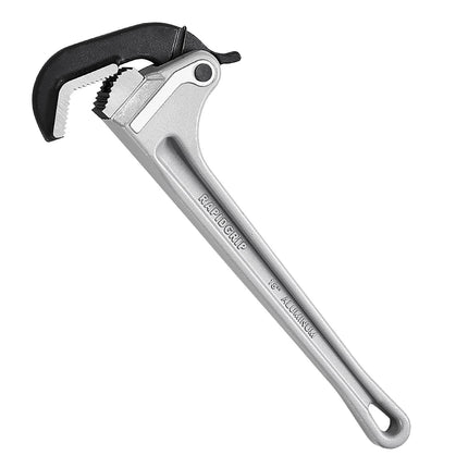 Pipe Wrench, 18-Inch Aluminum Auto-Adjust Jaw, 3.5-In