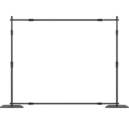 Pipe and Drape Backdrop Stand 10x10 Ft, 6 Clamps, Bag