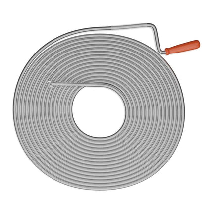 Pipe cleaning spiral with claw
