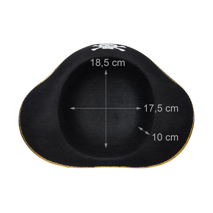 Pirate hat black