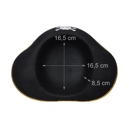 Pirate hat for children, 6-pack