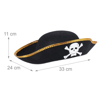 Pirate hat, set of 4