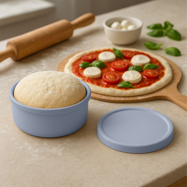 Pizzadeeg rijsdozen met deksels, 4 stuks