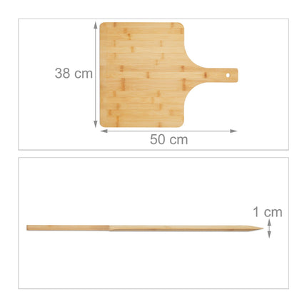 Pizza Slider XXL Bamboo Set of 2