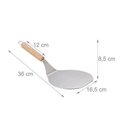 Pizza Slider with light brown wooden handle