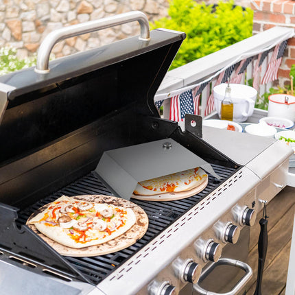 Pizza addition for grill Stainless steel