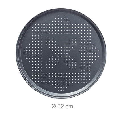 Pizza plate perforated set