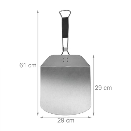 Pizza shovel with wooden handle