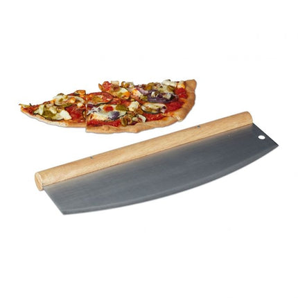 Pizza weighing knife in stainless steel