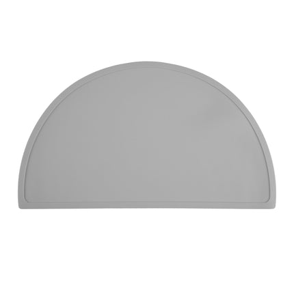 Placemat for children in a semi-circular shape