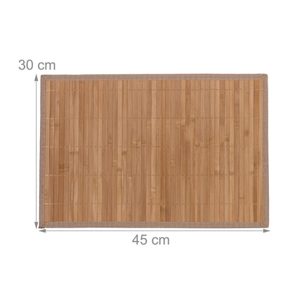 Placemats 4-pack bamboo