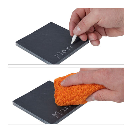 Placemats made of slate, 8 pcs., with box