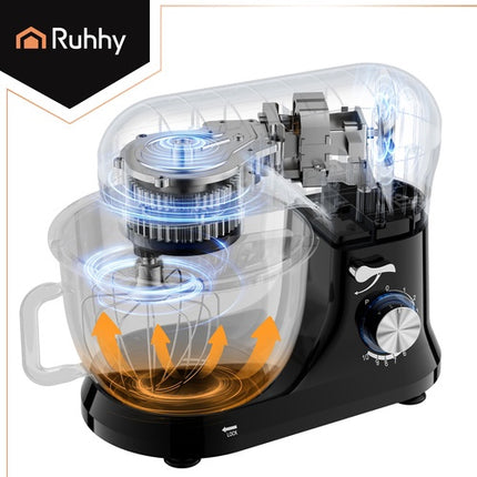 Planetary Food Processor, 1000W, 4.5L Bowl, Black