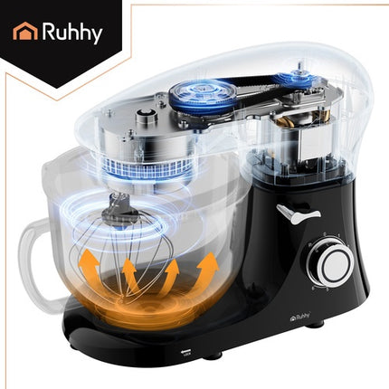 Planetary Kitchen Mixer, 6.2L Bowl, 9-in-1 Functions