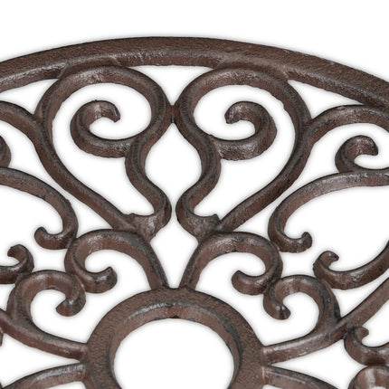 Plant Caddy Set with Wheels – Cast Iron, 2 Pack