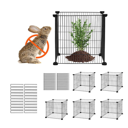Plant Cages 5 Pack, 15.35in Metal Mesh Animal Guard