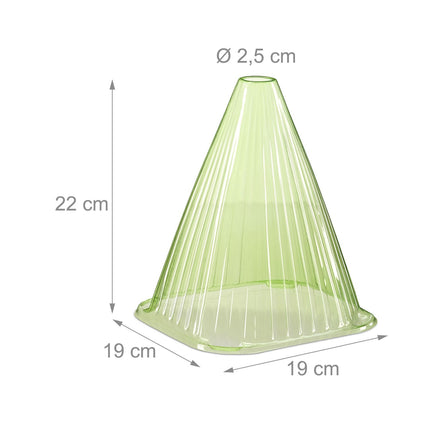 Plant Protection Cones, Set of 32 – Green PVC Covers